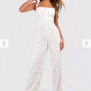 Elegant White Lace Jumpsuit